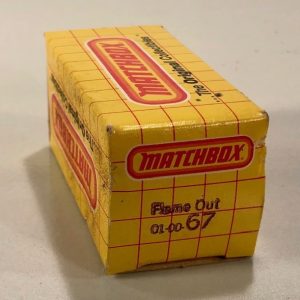 MATCHBOX 67 FLAME OUT CAR EMPTY BOX