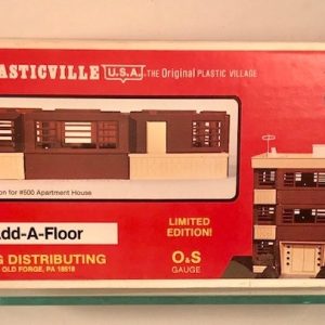 PLASTICVILLE 0550 ADD A FLOOR FOR APARTMENT BUILDING BUILDING KIT - BROWN
