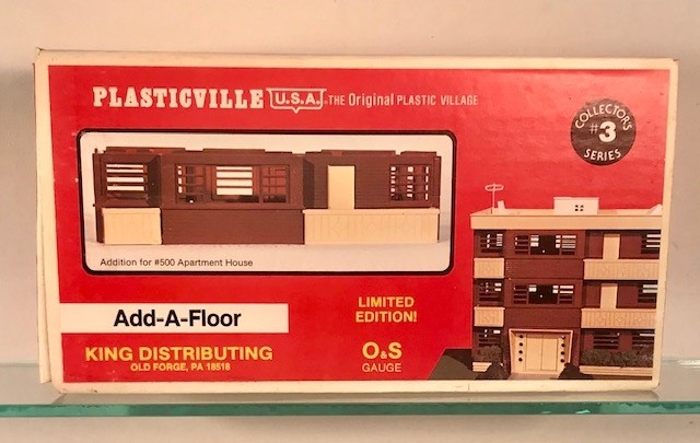 PLASTICVILLE 0550 ADD A FLOOR FOR APARTMENT BUILDING BUILDING KIT - BROWN