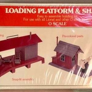 BACHMANN 1952 RAILROAD SHANTY AND LOADING PLATFORM BUILDING KIT O GAUGE