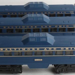 K-LINE K-26021, K-26022 AND K-26023 BALTIMORE AND OHIO BUDD RDC COMMUTER CARS
