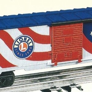 LIONEL 36758 PATRIOTIC LIGHTED BOXCAR