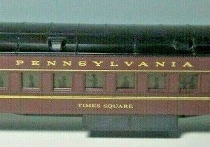 K-LINE K-3466 PENNSYLVANIA THE BROADWAY LIMITED HEAVYWEIGHT TIMES SQUARE COACH CAR