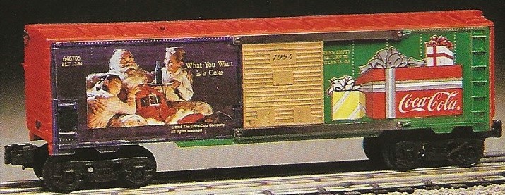 K-LINE K-644705 COCA COLA 1994 HISTORICAL HOLIDAY CHRISTMAS BOXCAR