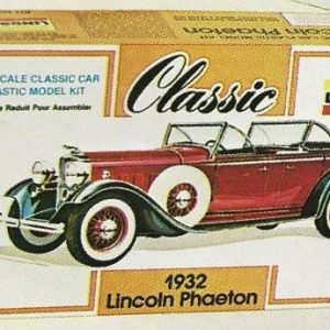 LINDBERG 6609 1932 LINCOLN PHAETON CLASSIC CAR MODEL KIT