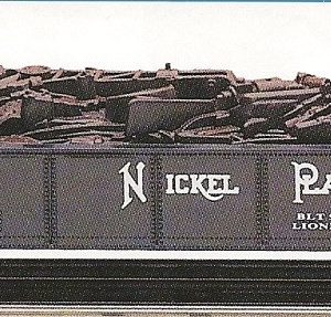 LIONEL 17407 NICKEL PLATE ROAD GONDOLA WITH SCRAP LOAD STANDARD O