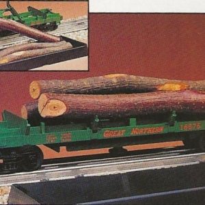 LIONEL 16675 GREAT NORTHERN LOG DUMP CAR