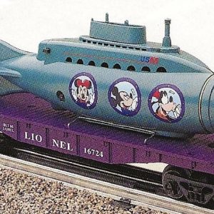 LIONEL 16724 DISNEY MICKEY AND FRIENDS OPERATING SUBMARINE CAR