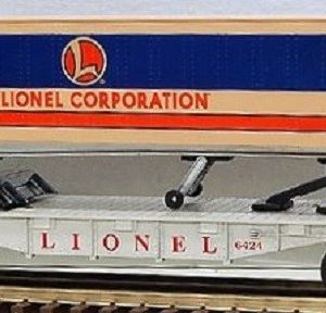 LIONEL 16924 FLATCAR WITH LIONEL CORPORATION TRAILER