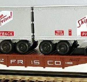 LIONEL 16926 FRISCO FLATCAR WITH TRAILER