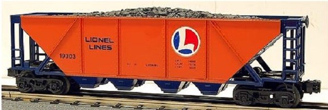 LIONEL 19303 LIONEL LINES QUAD HOPPER WITH COAL