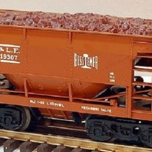 LIONEL 19307 BESSEMER AND LAKE ERIE ORE CAR WITH LOAD