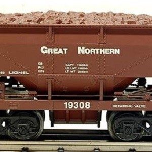 LIONEL 19308 GREAT NORTHERN ORE CAR WITH LOAD