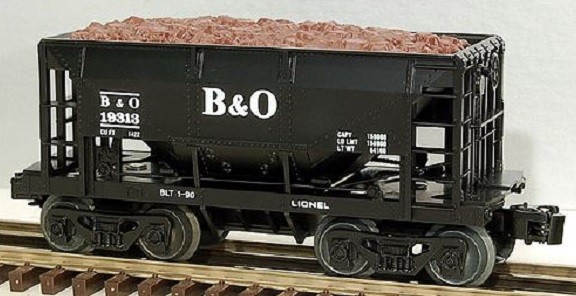 LIONEL 19313 BALTIMORE AND OHIO ORE CAR WITH LOAD