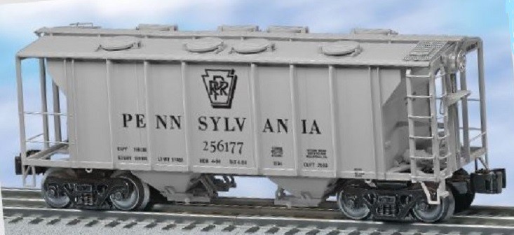 LIONEL 17066 PENNSYLVANIA RAILROAD PS-2 2 BAY COVERED HOPPER STANDARD O