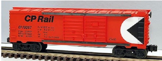 LIONEL 19207 CANADIAN PACIFIC RAIL DOUBLE DOOR BOXCAR