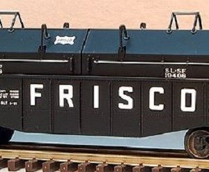 LIONEL 19408 FRISCO GONDOLA WITH COIL COVERS
