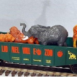 LIONEL 19476 ZOO GONDOLA WITH ANIMALS