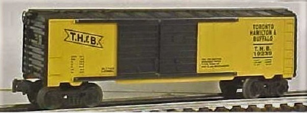 LIONEL 19239 TORONTO HAMILTON AND BUFFALO DOUBLE DOOR BOXCAR