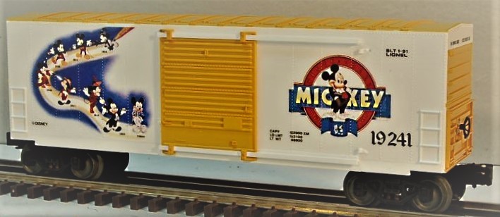 LIONEL 19241 MICKEY MOUSE 60TH ANNIVERSARY HI CUBE BOXCAR