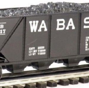 LIONEL 16417 WABASH QUAD HOPPER WITH COAL