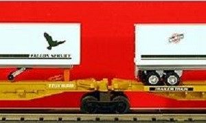 LIONEL 16334 CHICAGO AND NORTH WESTERN FLATCAR SET WITH TRAILERS