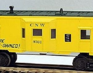 LIONEL 6-9361 CHICAGO AND NORTH WESTERN BAY WINDOW CABOOSE