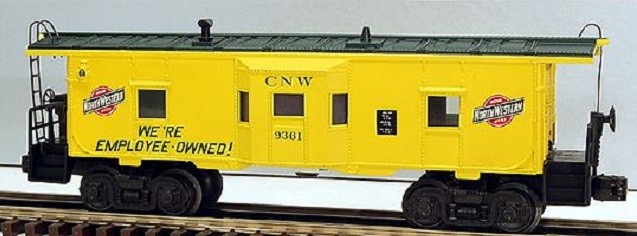 LIONEL 6-9361 CHICAGO AND NORTH WESTERN BAY WINDOW CABOOSE