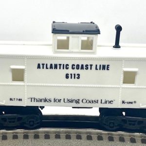K-LINE K-6113 ATLANTIC COAST LINES CABOOSE - WHITE