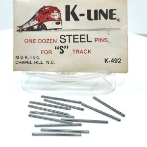 K-LINE K-492 SOLID STEEL PINS FOR S GAUGE TRACK