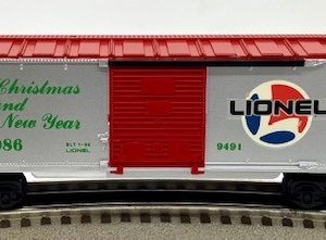 LIONEL 6-9491 CHRISTMAS HOLIDAY 1986 BOXCAR