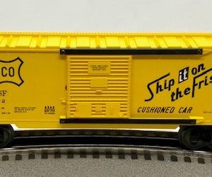LIONEL 29266 FRISCO BOXCAR WITH DIE CAST FRAME