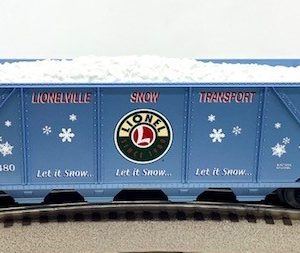 LIONEL 16480 LIONELVILLE SNOW TRANSPORT QUAD HOPPER