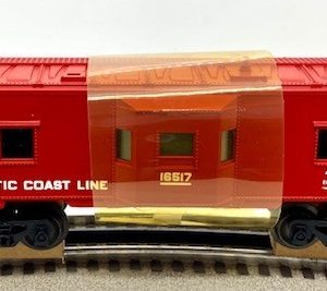 LIONEL 16517 ATLANTIC COAST LINE BAY WINDOW CABOOSE