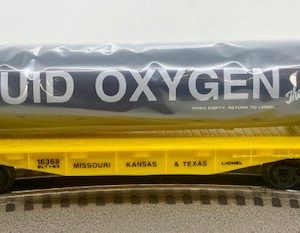 LIONEL 16368 MISSOURI KANSAS TEXAS LIQUID OXYGEN TANK CAR