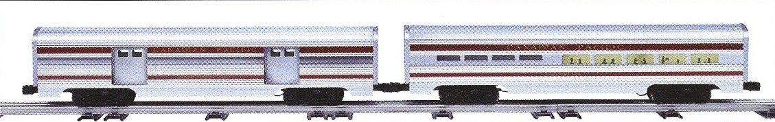 LIONEL 39151 CANADIAN PACIFIC ALUMINUM PASSENGER CARS - 2 PACK