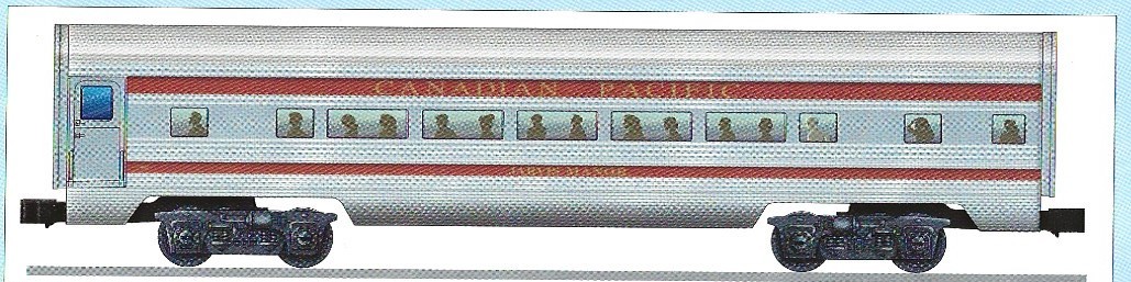 LIONEL 39197 CANADIAN PACIFIC ALUMINUM STATIONSOUNDS PASSENGER CAR