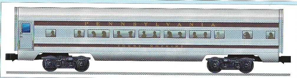 LIONEL 39198 PENNSYLVANIA RAILROAD ALUMINUM STATIONSOUNDS PASSENGER CAR