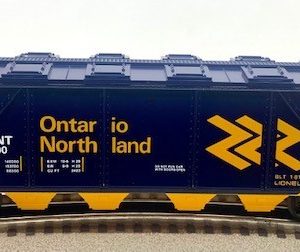 LIONEL 6-6100 ONTARIO NORTHLAND COVERED QUAD HOPPER