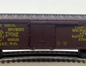 LIONEL 6-5706 LINDSAY BROTHERS  BINDER AND TWINE WOODSIDED REEFER