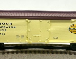 LIONEL 6-5708 ARMOUR REFRIGERATOR LINE WOODSIDED REEFER