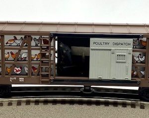 LIONEL 6-9221 POULTRY DISPATCH OPERATING BOXCAR