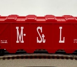 LIONEL 6-9213 MISSOURI AND ST. LOUIS COVERED QUAD HOPPER
