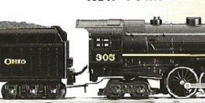 LIONEL 28008 CHESAPEAKE AND OHIO HUDSON 4-6-4 STEAM LOCOMOTIVE