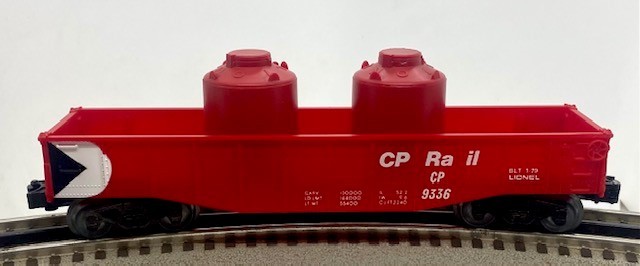 LIONEL 6-9336 CANADIAN PACIFIC RAIL GONDOLA WITH CANISTERS
