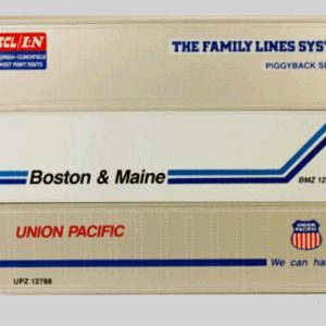 LIONEL 12784 UNION PACIFIC, FAMILY LINES AND BOSTON & MAINE INTERMODAL CONTAINERS SET