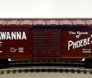 LIONEL 6-9411 LACKAWANNA PHOEBE SNOW BOXCAR