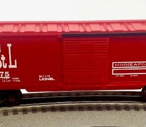 LIONEL 6-9775 MINNEAPOLIS AND ST. LOUIS BOXCAR