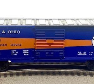 LIONEL 6-9783 BALTIMORE AND OHIO TIME SAVER BOXCAR