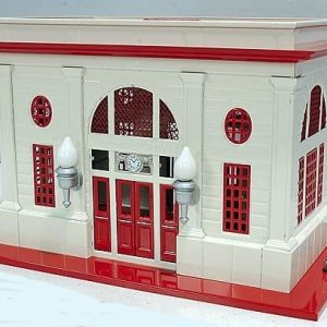 LIONEL 13800 TINPLATE OPERATING PASSENGER TRAIN STATION - STANDARD GAUGE
